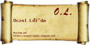 Oczel Léda névjegykártya